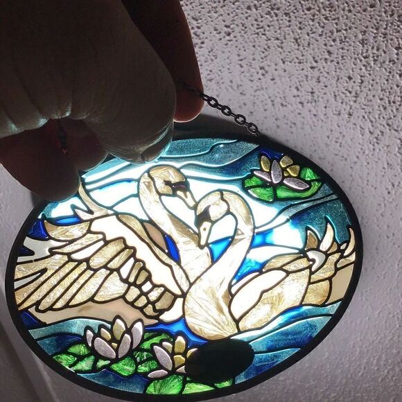 Stained glass window hanger by Joan Baker - Picture 4 of 5